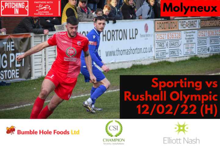 MATCH PREVIEW: Info Ahead Of Tomorrow’s Home Match Vs Rushall Olympic