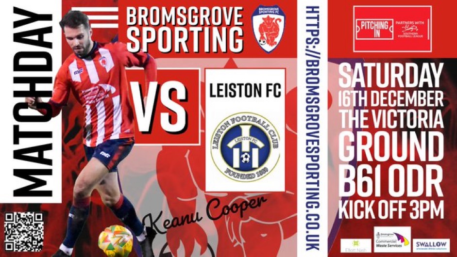 MATCH PREVIEW: Ahead of Today’s Home Match v LEISTON