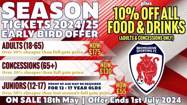 CLUB NEWS: Season Tickets Go On Sale