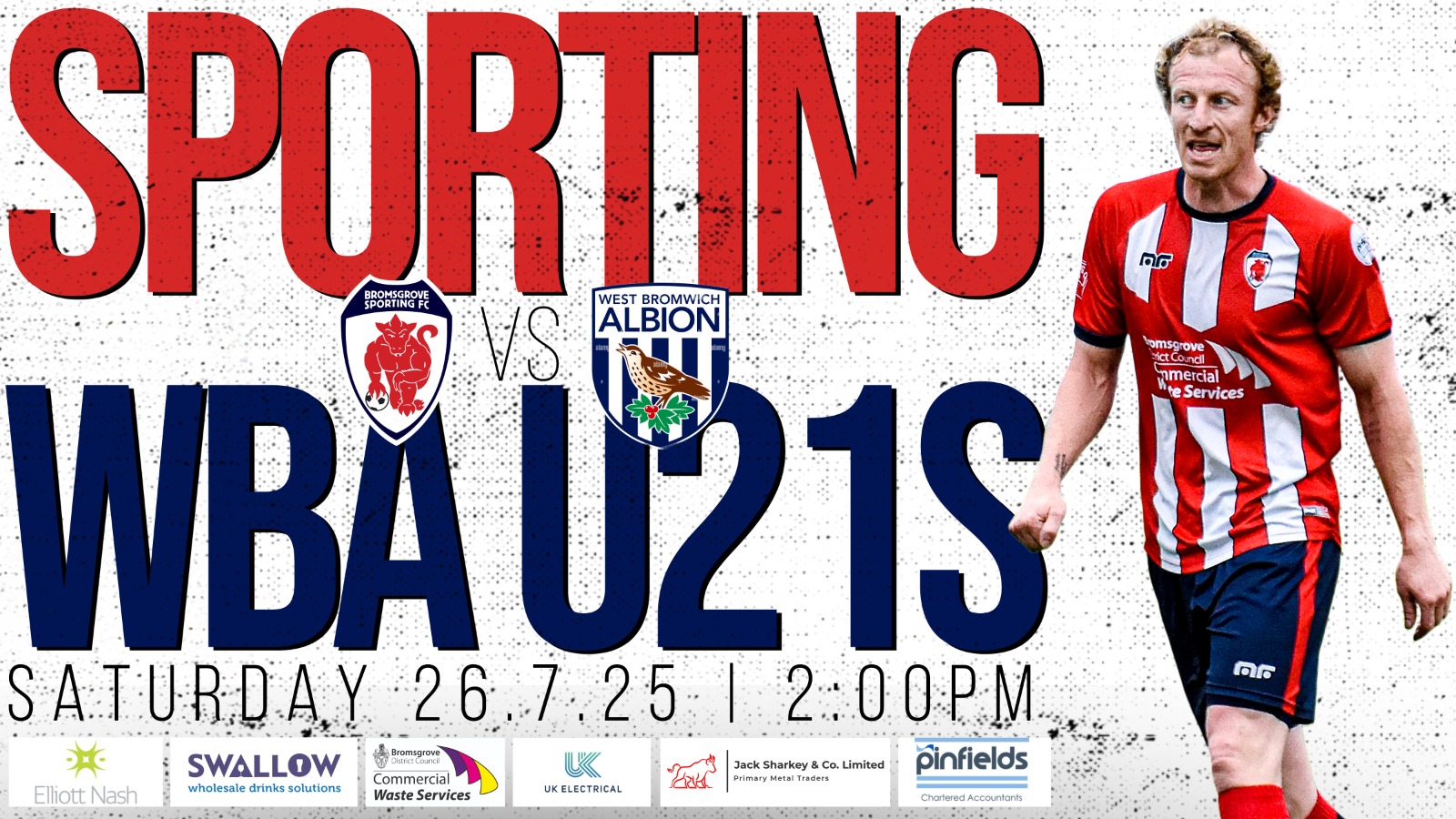 MATCH INFORMATION: Today’s Home Friendly v West Bromwich Albion U21 – 2:00 KO