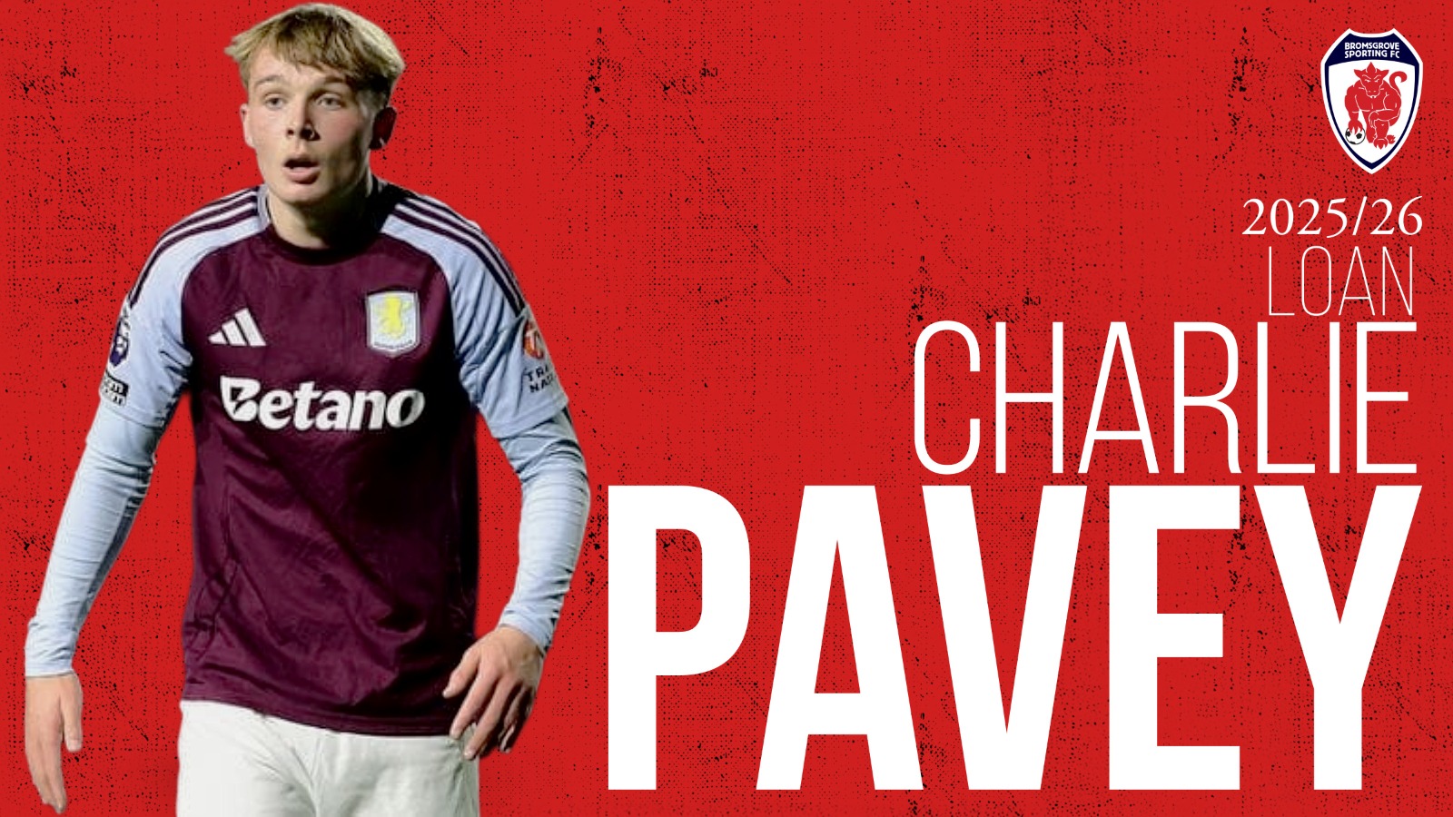 NEW ADDITION: Striker Pavey joins on loan from Villa